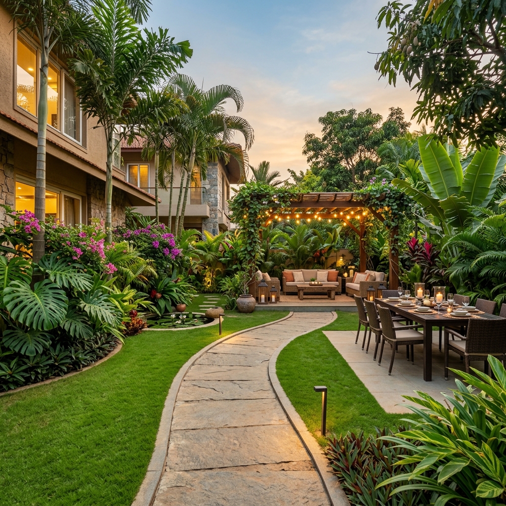 Landscaped Garden � Bangalore Villa