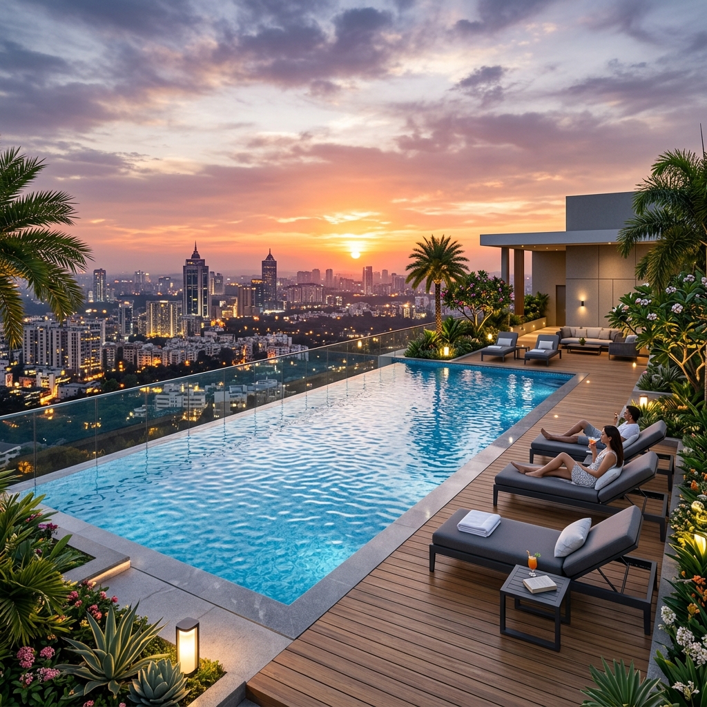 Rooftop Infinity Pool � Bangalore