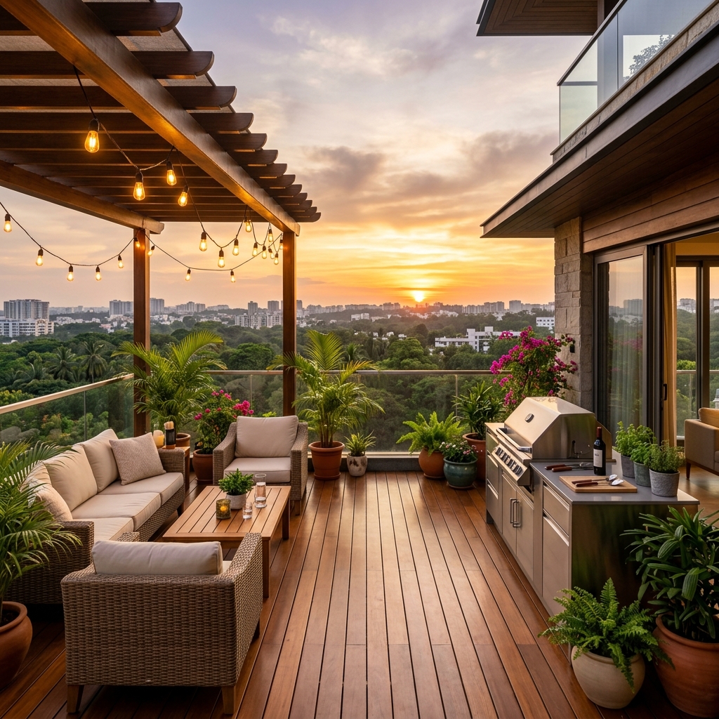 Private Terrace � Bangalore Villa